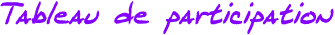 Tableau de participation