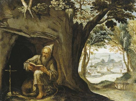 Paysage avec saint Francis