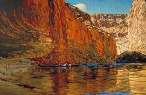 Au pied des Rochers rouges