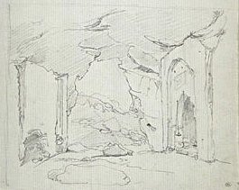 Grotte avec constructions en ruines