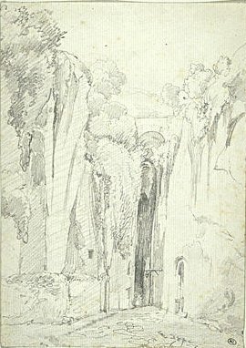 Entr�e de la grotte du Pausilippe