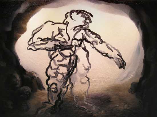 Allegorie : la chair est une roche