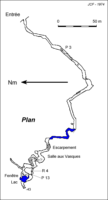 Grotte de Balerne (plan)